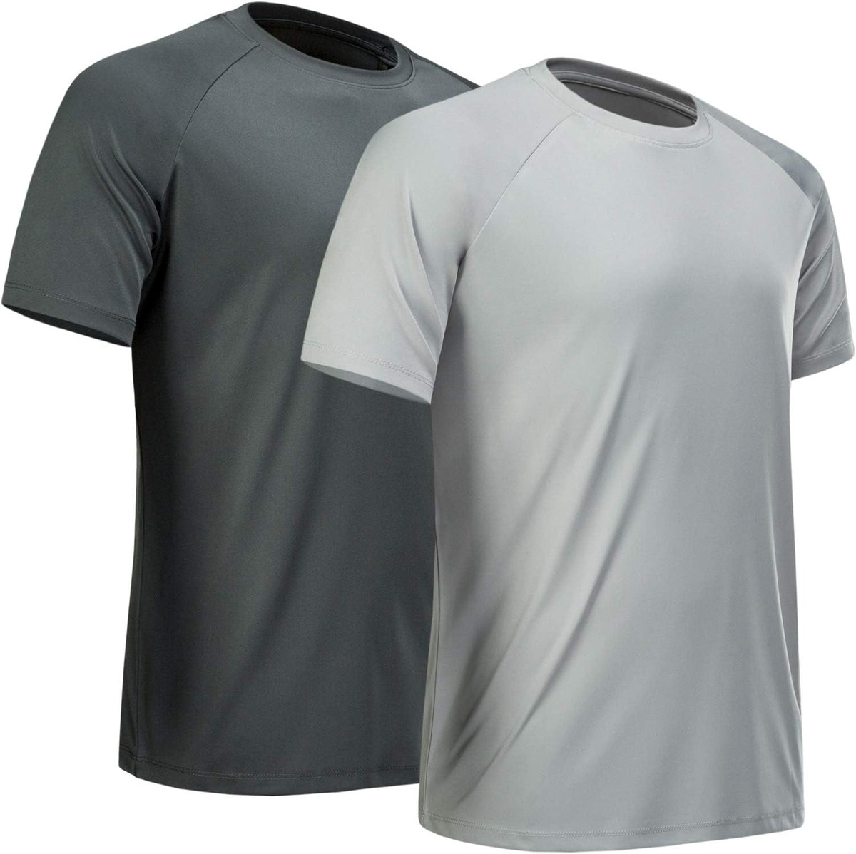 Men's Quick Dry Workout T-Shirts Multipack - Short Sleeve, Moisture Wicking Mesh for Gym Training - Small