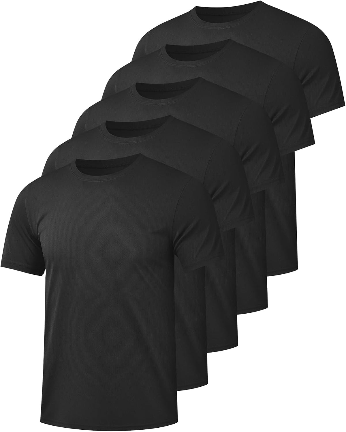 Men's Dry Fit Gym T-Shirts Multipack - Quick Dry Mesh, Moisture Wicking, Big and Tall Sizes - Big & Tall (2)