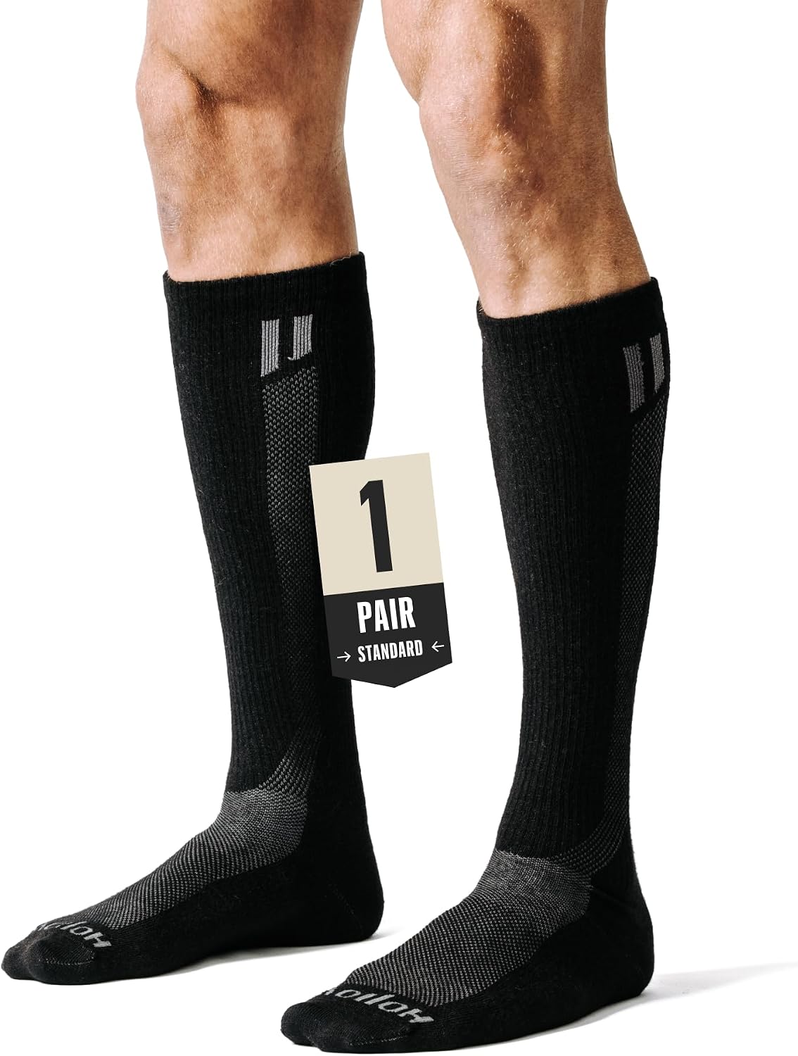 Unisex Alpaca Blend Compression Socks - Knee High 15-20 mmHg Support, Standard and Wide Calf Sizes - Standard (4)